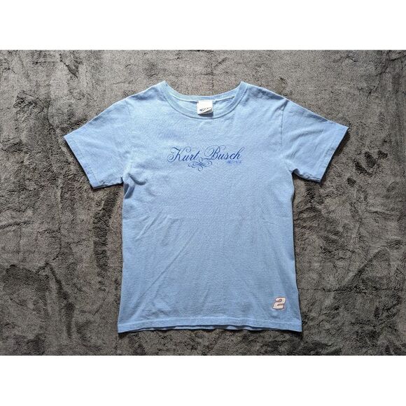 Tops - CFS Kurt Busch Short Sleeve T Shirt Women's Size Small Blue Nascar